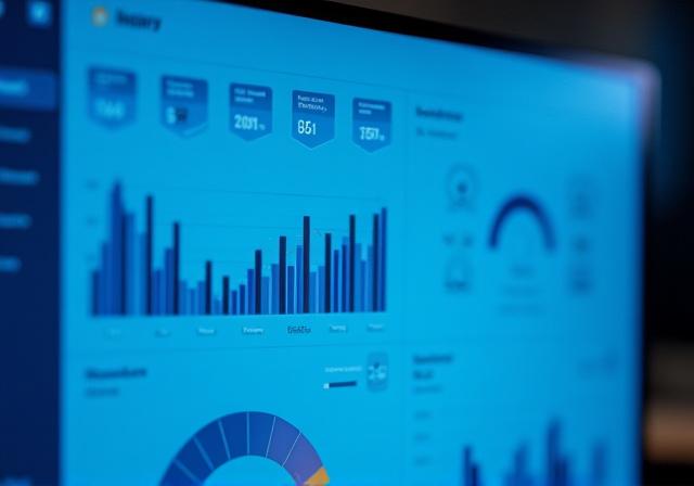 Interface mockup of Nimbus Clarity dashboard showing task analytics
